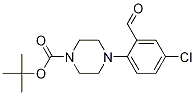 tert-Butyl 4-(4-chloro-2-formylphenyl)tetrahydro-1(2H)-pyrazinecarboxylate CAS#: 869478-16-0