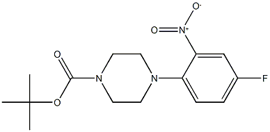 tert-Butyl 4-(4-fluoro-2-nitrophenyl)piperazine-1-carboxylate CAS#: 874814-94-5