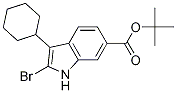 tert-butyl 2-bromo-3-cyclohexyl-1H-indole-6-carboxylate CAS#: 879498-90-5