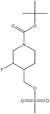 tert-butyl 3-fluoro-4-((methylsulfonyloxy)methyl)piperidine-1-carboxylate CAS#: 882033-96-7