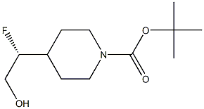 tert-butyl 4-(1-fluoro-2-hydroxyethyl)piperidine-1-carboxylate CAS#: 858342-22-0