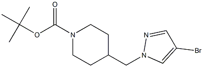tert-butyl 4-[(4-bromo-1H-pyrazol-1-yl)methyl]piperidine-1-carboxylate CAS#: 877401-26-8
