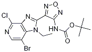 tert-butyl 4-(7-broMo-4-chloro-1-ethyl-1H-iMidazo[4,5-c]pyridin-2-yl)-1,2,5-oxadiazol-3-ylcarbaMate CAS#: 842144-08-5