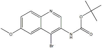 tert-butyl (4-bromo-6-methoxyquinolin-3-yl)carbamate CAS#: 872714-59-5