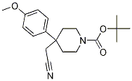 tert-butyl 4-(cyanomethyl)-4-(4-methoxyphenyl)piperidine-1-carboxylate CAS#: 878130-38-2