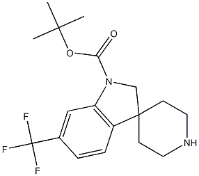 tert-butyl 6-trifluoromethylspiro[indoline-3,4-piperidine]-1-carboxylate CAS#: 858351-42-5