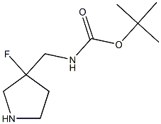 tert-butyl N-[(3-fluoropyrrolidin-3-yl)methyl]carbamate CAS#: 872716-26-2