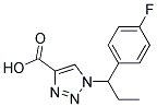 1-[1-(4-FLUORO-PHENYL)-PROPYL]-1H-[1,2,3]TRIAZOLE-4-CARBOXYLIC ACID CAS#: 889939-76-8