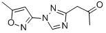 1-[1-(5-METHYLISOXAZOL-3-YL)-1H-1,2,4-TRIAZOL-3-YL]ACETONE CAS#: 92658-77-0