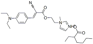 1-[2-[[2-cyano-3-[4-(diethylamino)phenyl]acryloyl]oxy]ethyl]-1-methyl-1H-imidazolium 2-ethylhexanoate CAS#: 94087-13-5