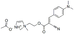 1-[2-[[2-cyano-3-[4-(dimethylamino)phenyl]-1-oxoallyl]oxy]ethyl]-1-methyl-1Himidazolium acetate CAS#: 94087-18-0