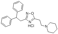 1-[2-[3-(2,2-diphenylethyl)-1,2,4-oxadiazol-5-yl]ethyl]piperidine, monohydrochloride CAS#: 982-43-4