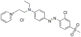 1-[2-[[4-[[2-chloro-4-(methylsulphonyl)phenyl]azo]phenyl]ethylamino]ethyl]pyridinium chloride CAS#: 93965-06-1