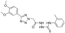 1-[[2-[5-(3,4-dimethoxyphenyl)tetrazol-2-yl]acetyl]amino]-3-(2-methylp henyl)thiourea CAS#: 94771-95-6