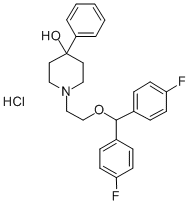 1-(2-(Bis(4-fluorophenyl)methoxy)ethyl)-4-phenyl-4-piperidinol hydroch loride CAS#: 96122-79-1