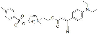 1-[2-[[beta-cyano-4-(diethylamino)cinnamoyl]oxy]ethyl]-1-methyl-1H-imidazolium toluene-p-sulphonate CAS#: 94087-12-4