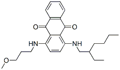 1-[(2-ethylhexyl)amino]-4-[(3-methoxypropyl)amino]anthraquinone CAS#: 93964-10-4