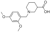 1-(2,4-dimethoxybenzyl)piperidine-3-carboxylic acid CAS#: 896046-70-1
