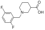 1-(2,5-difluorobenzyl)piperidine-3-carboxylic acid CAS#: 896050-27-4