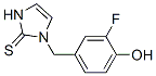 1-[(3-Fluoro-4-hydroxyphenyl)methyl]-1,3-dihydro-2H-imidazole-2-thione CAS#: 95333-49-6