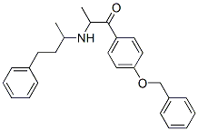 1-[4-(BENZYLOXY)PHENYL]-2-[(4-PHENYLBUTAN-2-YL)AMINO]PROPAN-1-ONE CAS#: 96072-82-1