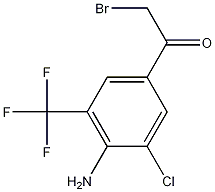 1-(4-amino-3-chloro-5-(trifluoromethyl)phenyl)-2-bromoethanone CAS#: 97760-87-7