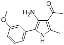 1-[4-amino-5-(3-methoxyphenyl)-2-methyl-1H-pyrrol-3-yl]ethanone CAS#: 91480-86-3