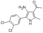 1-[4-amino-5-(3,4-dichlorophenyl)-2-methyl-1H-pyrrol-3-yl]ethanone CAS#: 91480-92-1