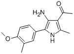 1-[4-amino-5-(4-methoxy-3-methyl-phenyl)-2-methyl-1H-pyrrol-3-yl]ethan one CAS#: 91480-88-5