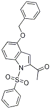 1-(4-(benzyloxy)-1-(phenylsulfonyl)-1H-indol-2-yl)ethanone CAS#: 889675-05-2