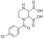 1-(4-chlorobenzoyl)piperazine-2,3-dicarboxylic acid CAS#: 94856-91-4