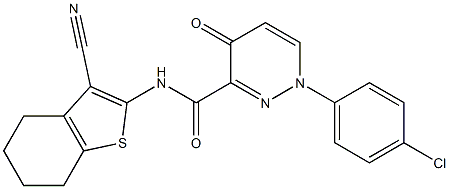1-(4-chlorophenyl)-N-(3-cyano-4,5,6,7-tetrahydro-1-benzothien-2-yl)-4-oxo-1,4-dihydro-3-pyridazinecarboxamide CAS#: 898515-59-8