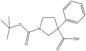 1-Boc-3-phenyl-3-pyrrolidinecarboxylic acid CAS#: 889654-10-8