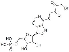 1-Bromo-4-((9-(5-O-phosphono-beta-D-ribofuranosyl)-9H-purin-6-yl)thio) -2,3-butanedione CAS#: 90269-31-1
