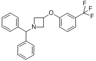 1-(Diphenylmethyl)-3-[3-(trifluoromethyl)phenoxy]-azetidine CAS#: 96568-52-4