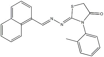 1-Naphthaldehyde, 2-azine with 3-o-tolyl-2,4-thiazolidinedione CAS#: 907-22-2