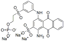 1-amino-9,10-dihydro-9,10-dioxo-4-[3-[[2-(phosphonooxy)ethyl]sulphonyl]anilino]anthracene-2-sulphonic acid, sodium salt CAS#: 94109-38-3