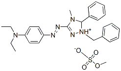 1-benzyl-3-[[4-(diethylamino)phenyl]azo]-4-methyl-5-phenyl-1H-1,2,4-triazolium methyl sulphate CAS#: 94088-61-6
