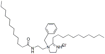 1-benzyl-4,5-dihydro-1-[2-[(1-oxododecyl)amino]ethyl]-2-undecyl-1H-imidazolium chloride CAS#: 97337-76-3