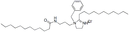 1-benzyl-4,5-dihydro-1-[3-[(1-oxododecyl)amino]propyl]-2-undecyl-1H-imidazolium chloride CAS#: 97337-79-6