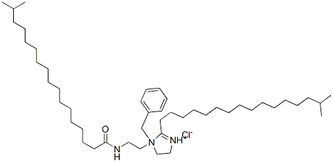 1-benzyl-4,5-dihydro-2-isoheptadecyl-1-[2-[(1-oxoisooctadecyl)amino]ethyl]-1H-imidazolium chloride CAS#: 97338-29-9