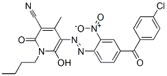 1-butyl-5-[[4-(4-chlorobenzoyl)-2-nitrophenyl]azo]-1,2-dihydro-6-hydroxy-4-methyl-2-oxonicotinonitrile CAS#: 90729-40-1