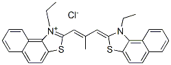 1-ethyl-2-[3-(1-ethylnaphtho[1,2-d]thiazolin-2-ylidene)-2-methylpropenyl]naphtho[1,2-d]thiazolium chloride CAS#: 989-77-5