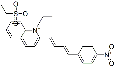 1-ethyl-2-[4-(4-nitrophenyl)buta-1,3-dienyl]quinolinium ethanesulphonate CAS#: 94200-19-8