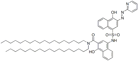 1-hydroxy-4-[[[4-hydroxy-3-(2-pyridylazo)naphthyl]sulphonyl]amino]-N,N-dioctadecylnaphthalene-2-carboxamide CAS#: 90850-66-1
