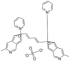 1,1'-[1,3-butadiene-1,4-diylbis[(5-methyl-2,6-benzoxazolediyl)methylene]]dipyridinium sulphate CAS#: 93982-37-7