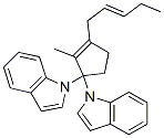 1,1'-[2-methyl-3-(pent-2-enyl)-2-cyclopenten-1-ylidene]bis(1H-indole) CAS#: 93894-31-6