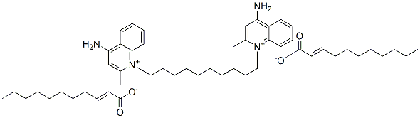 1,1'-(decane-1,10-diyl)bis[4-amino-2-methylquinolinium] diundecenoate CAS#: 93940-47-7