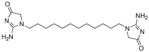 1,1'-(dodecane-1,12-diyl)bis[2-amino-1,5-dihydro-4H-imidazol-4-one] CAS#: 94109-90-7