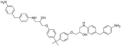 1,1'-[isopropylidenebis(p-phenyleneoxy)]bis[3-[p-[(p-aminophenyl)methyl]anilino]propan-2-ol] CAS#: 97552-63-1